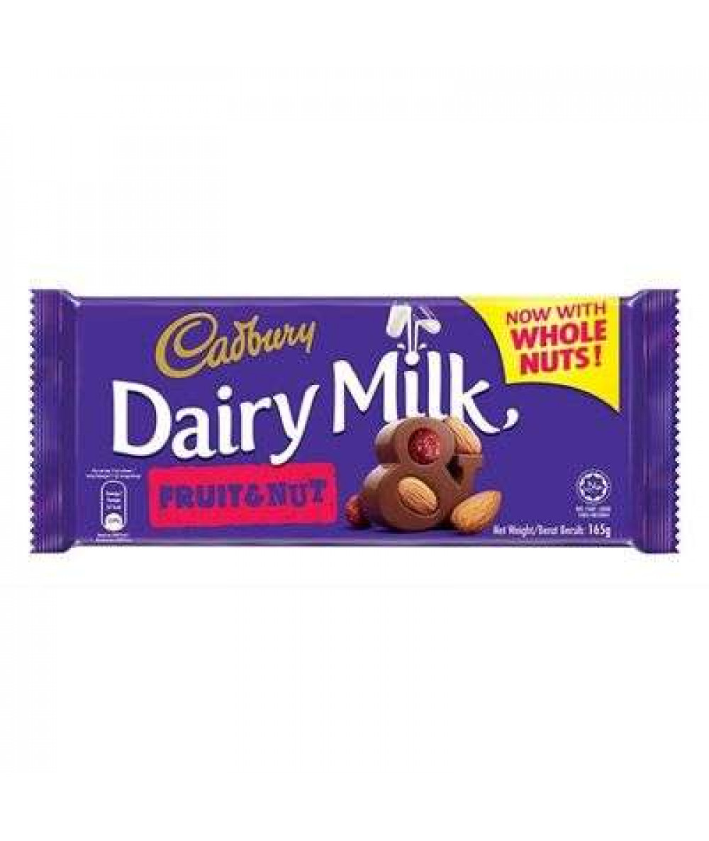 CADBURY BAR 160G MIXED FRUITS & NUTS