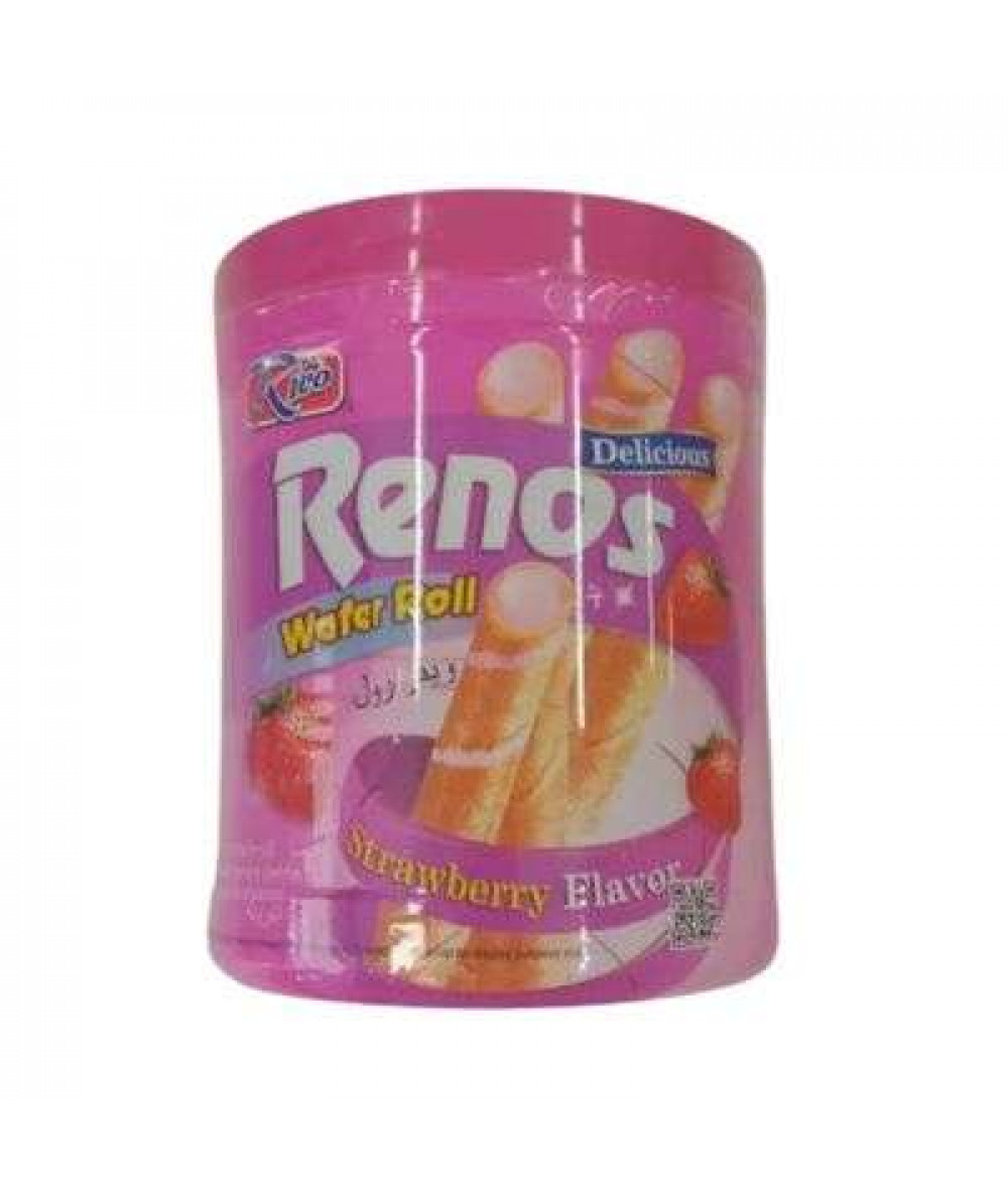 RICO RENOS WAFER ROLL 400G STRAWBERRY 