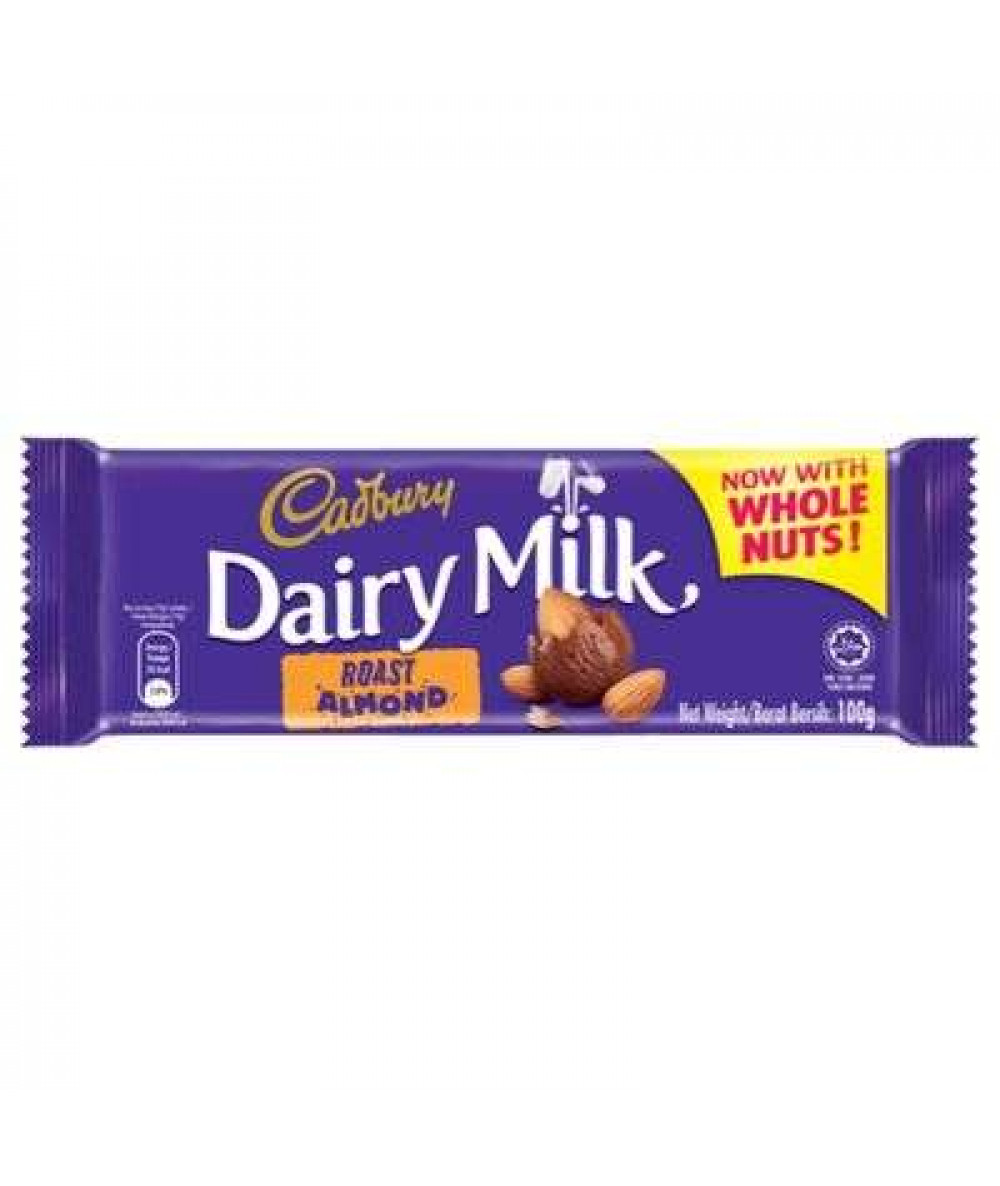 CADBURY BAR 90G ROAST ALMOND