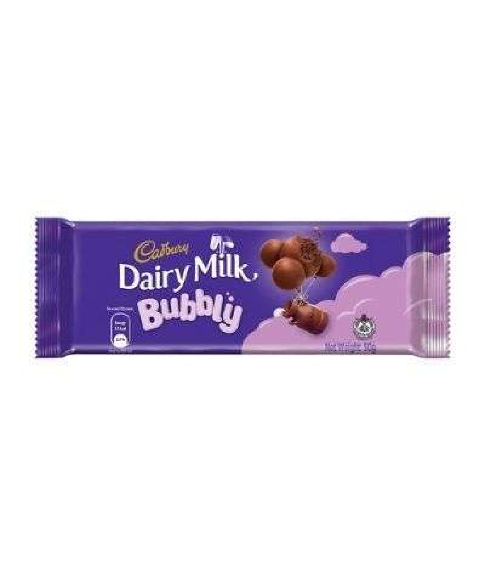 CADBURY DAIRY MILK 50G BUBBLY