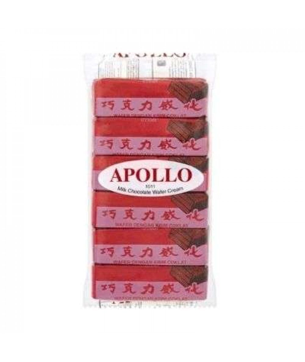 APOLLO WAFER CREAM 12G*12 CHOCOLATE 巧克力