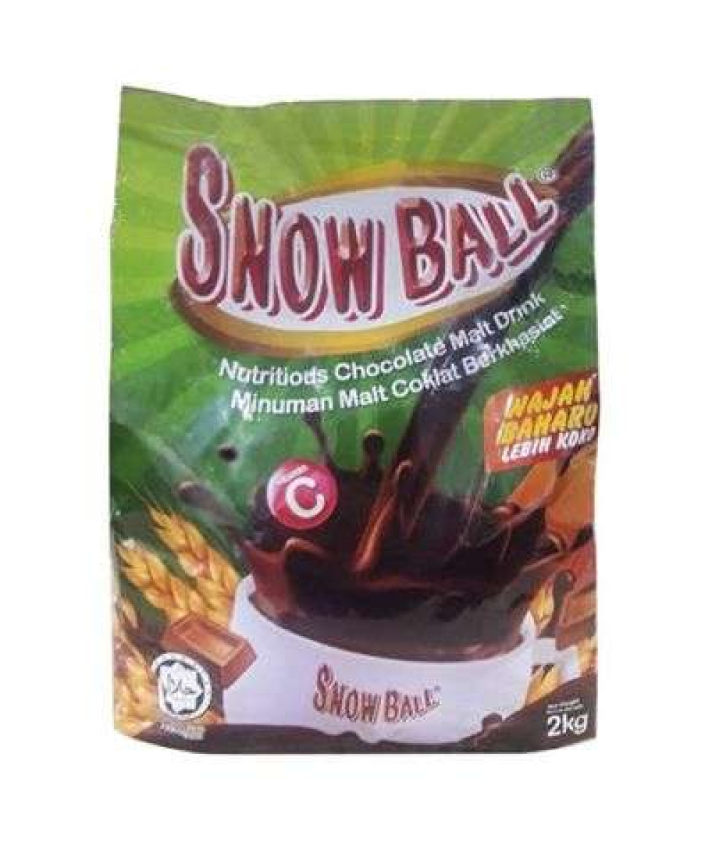 SNOW BALL DRINK 2KG*8 CHOCOLATE MALT