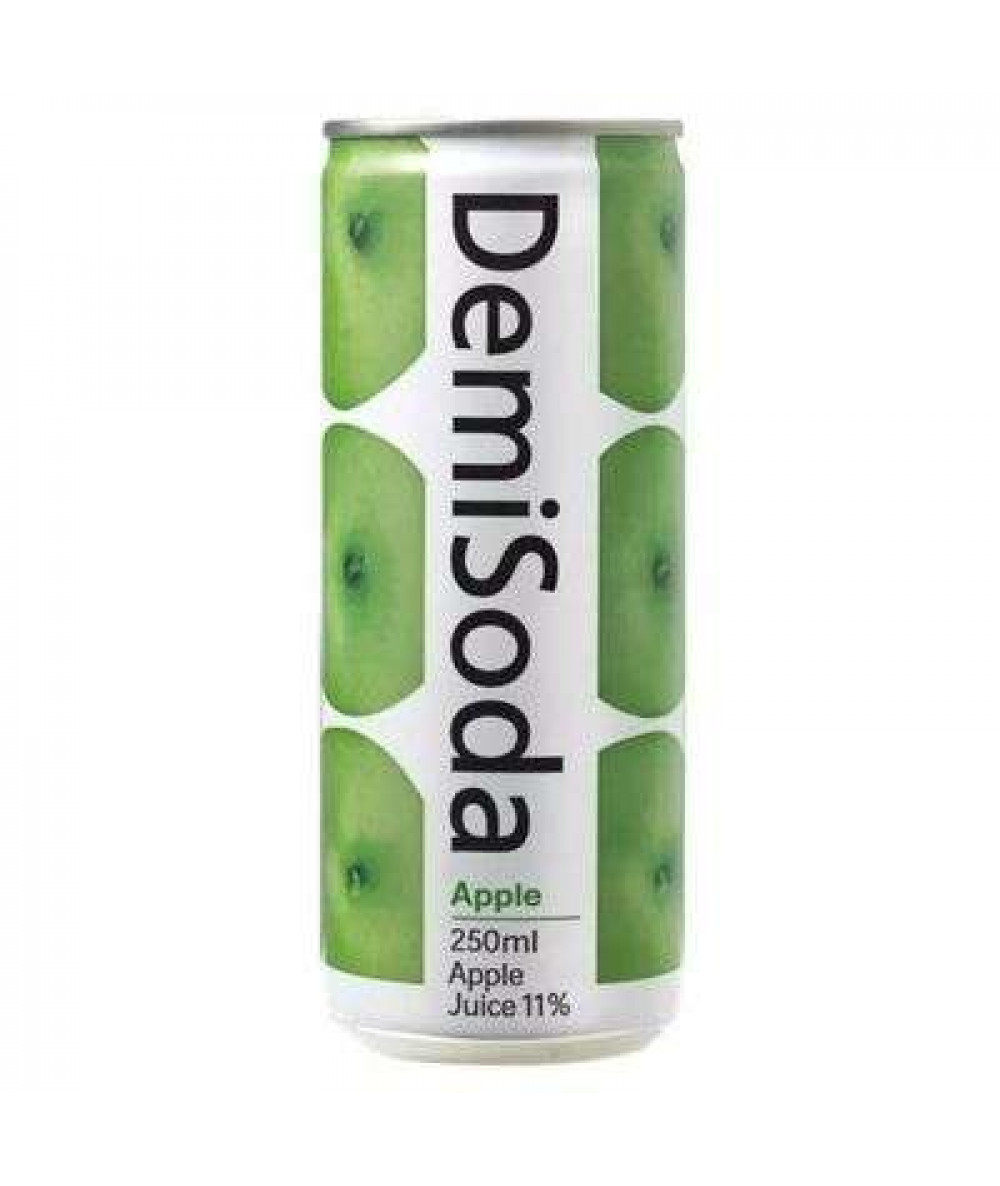 DEMISODA CAN 250ML APPLE