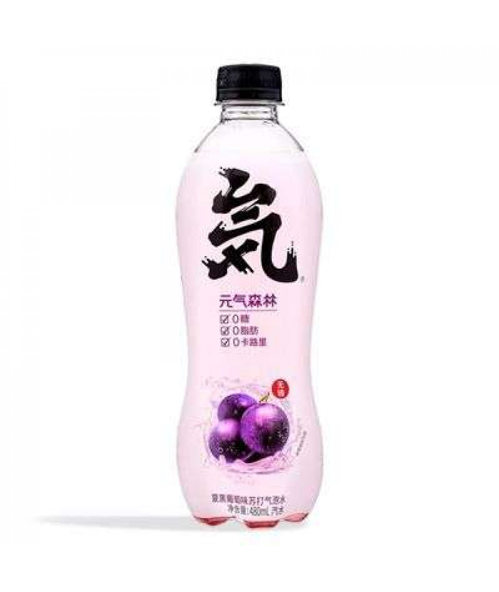 GENKI FOREST SPARKLING WATER 480ML GRAPE