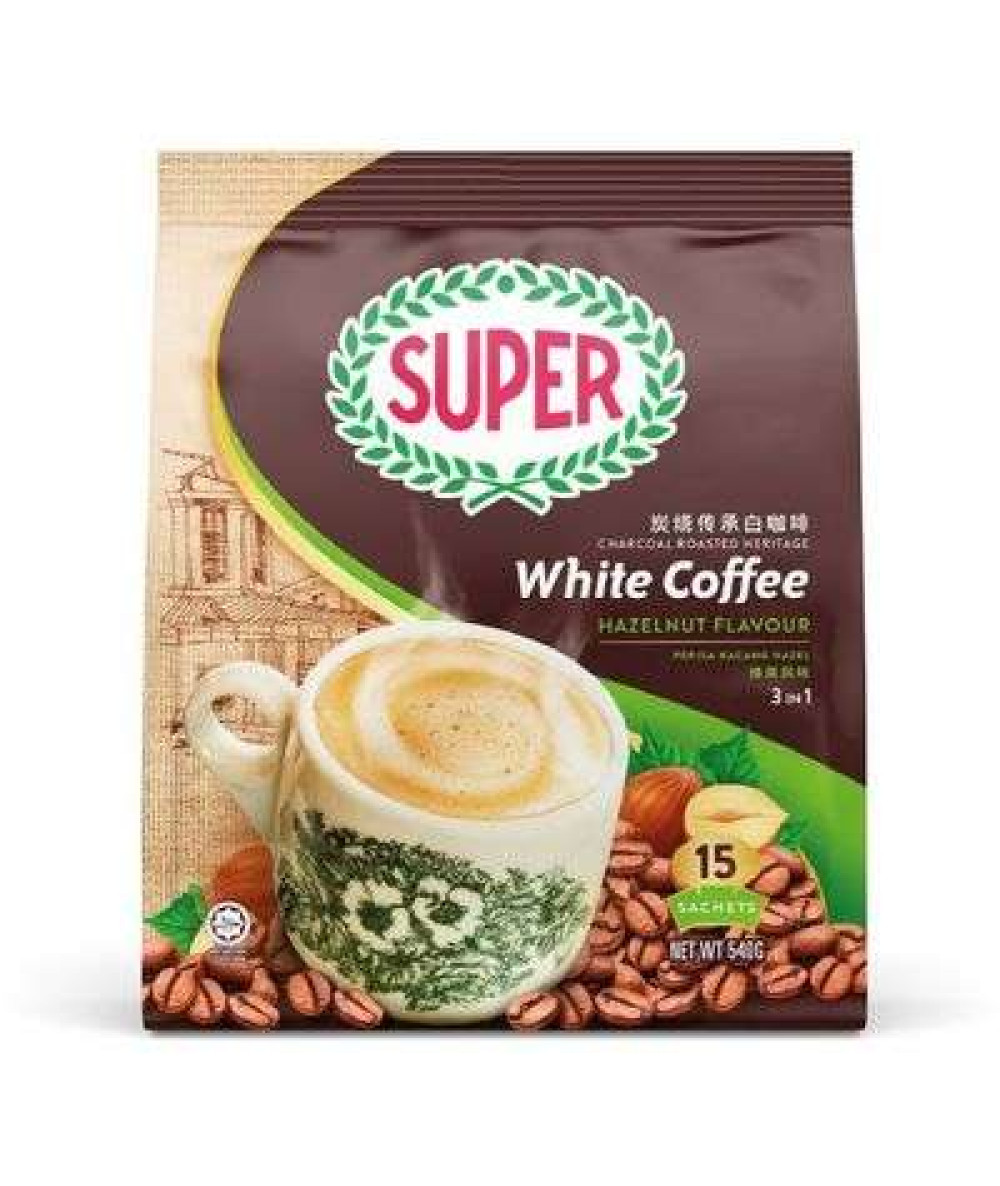 SUPER CHARCOAL W.COFFEE+HAZELNUT 36G*15S