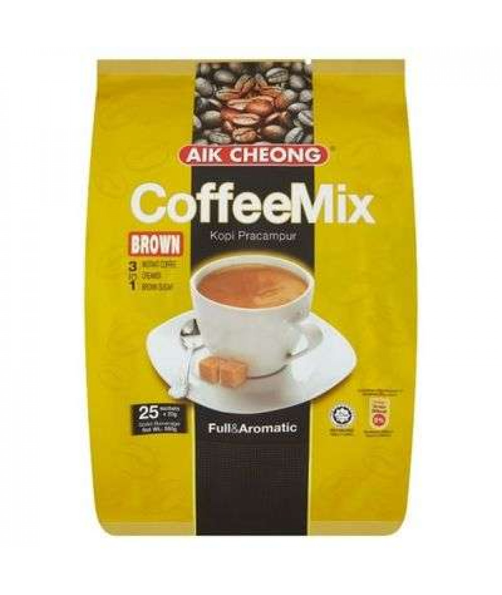 AIK CHEONG 3IN1 COFFEE MIX 20G*25 BROWN