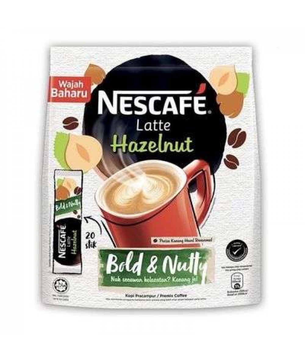 NESTLE NESCAFE 24G*20'S LATTE HAZELNUT 