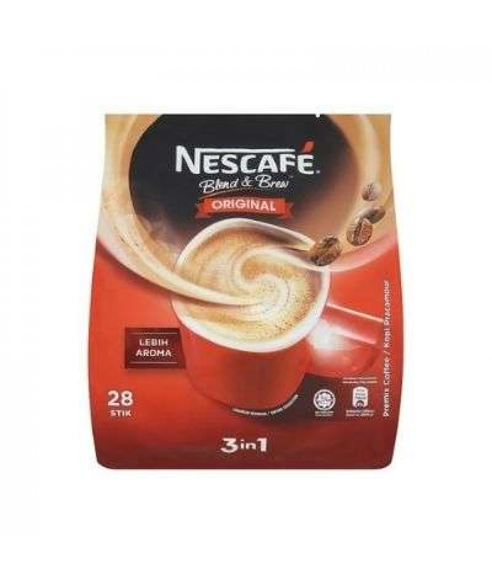 NESTLE NESCAFE BLEND & BREW 3IN1 19G*28 ORI