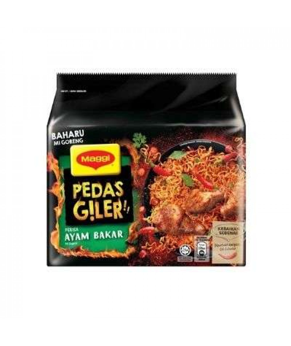 NESTLE MAGGI PEDAS GILER 76G*5 AYAM BAKAR