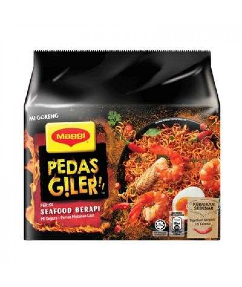 NESTLE MAGGI PEDAS GILER 76G*5*8 SEAFOOD BERAPI 