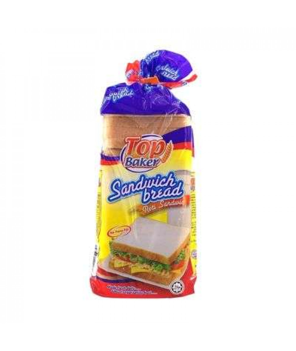 TOP BAKER SANDWICH WHITE BREAD 400G