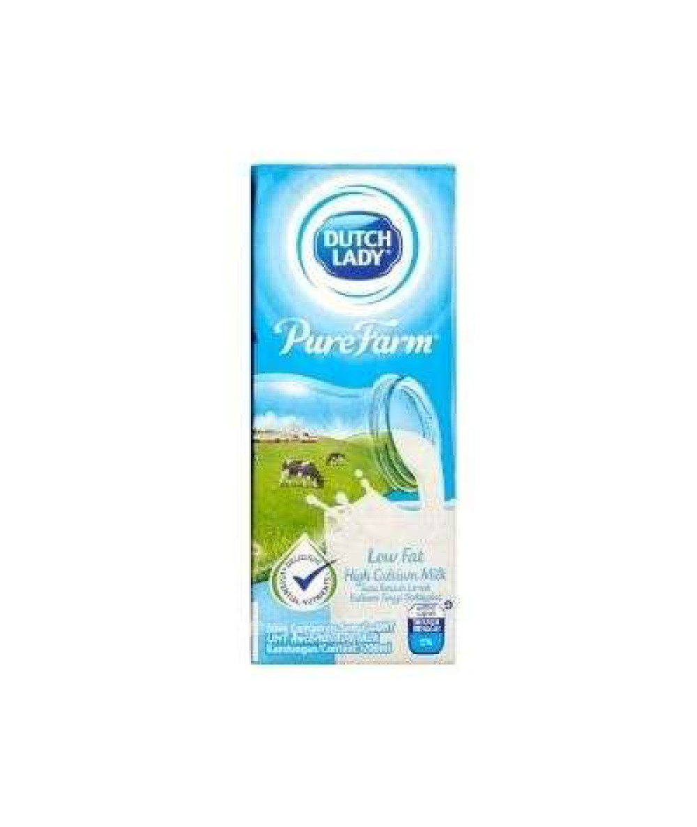 DUTCH LADY PURE FARM 200ML LOW FAT