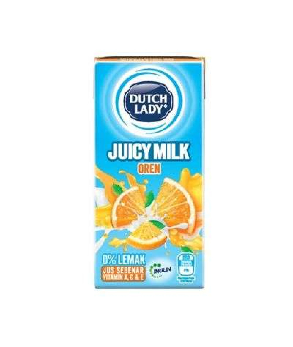 DUTCH LADY JUICY MILK 200ML*4 OREN