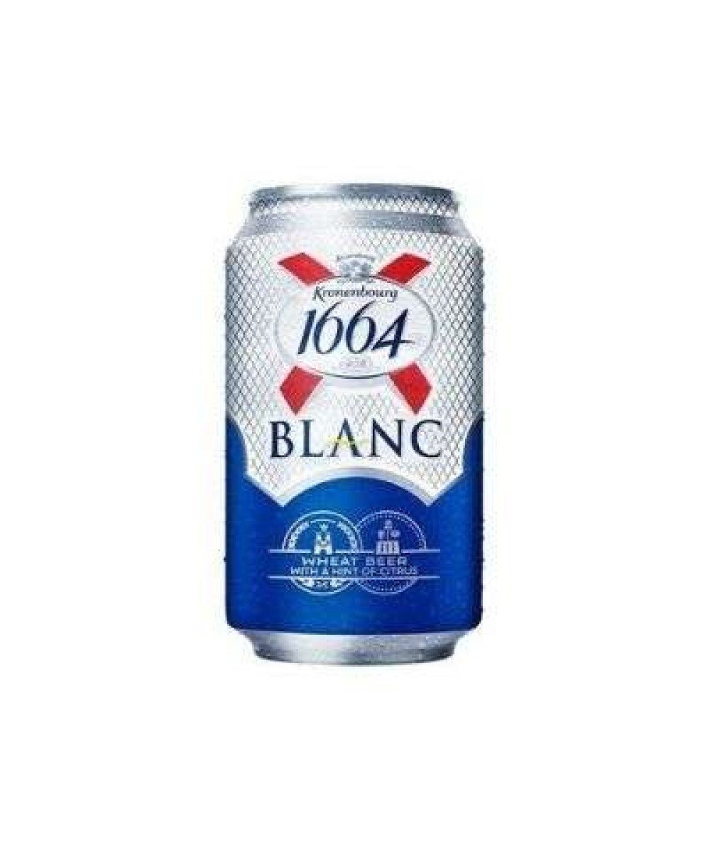 KRONENBOURG BEER CAN 320ML 1664 BLANC