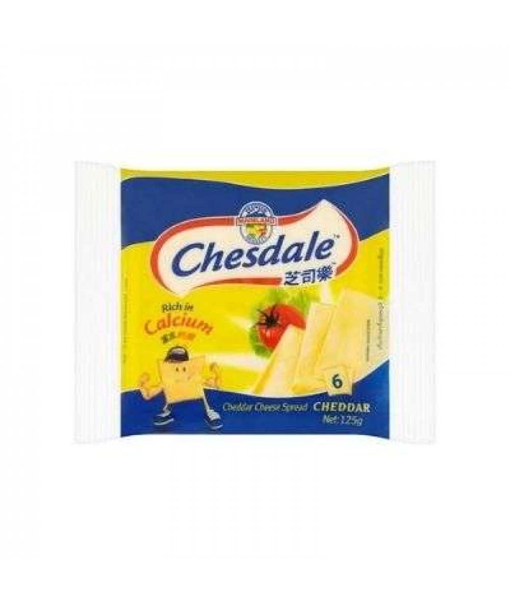 CHESDALE CHEDDAR 125G 6S