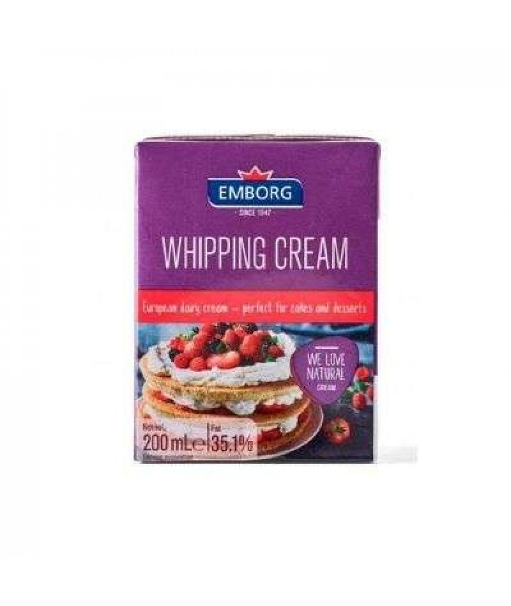 EMBORG UHT WHIPPING CREAM 200ML