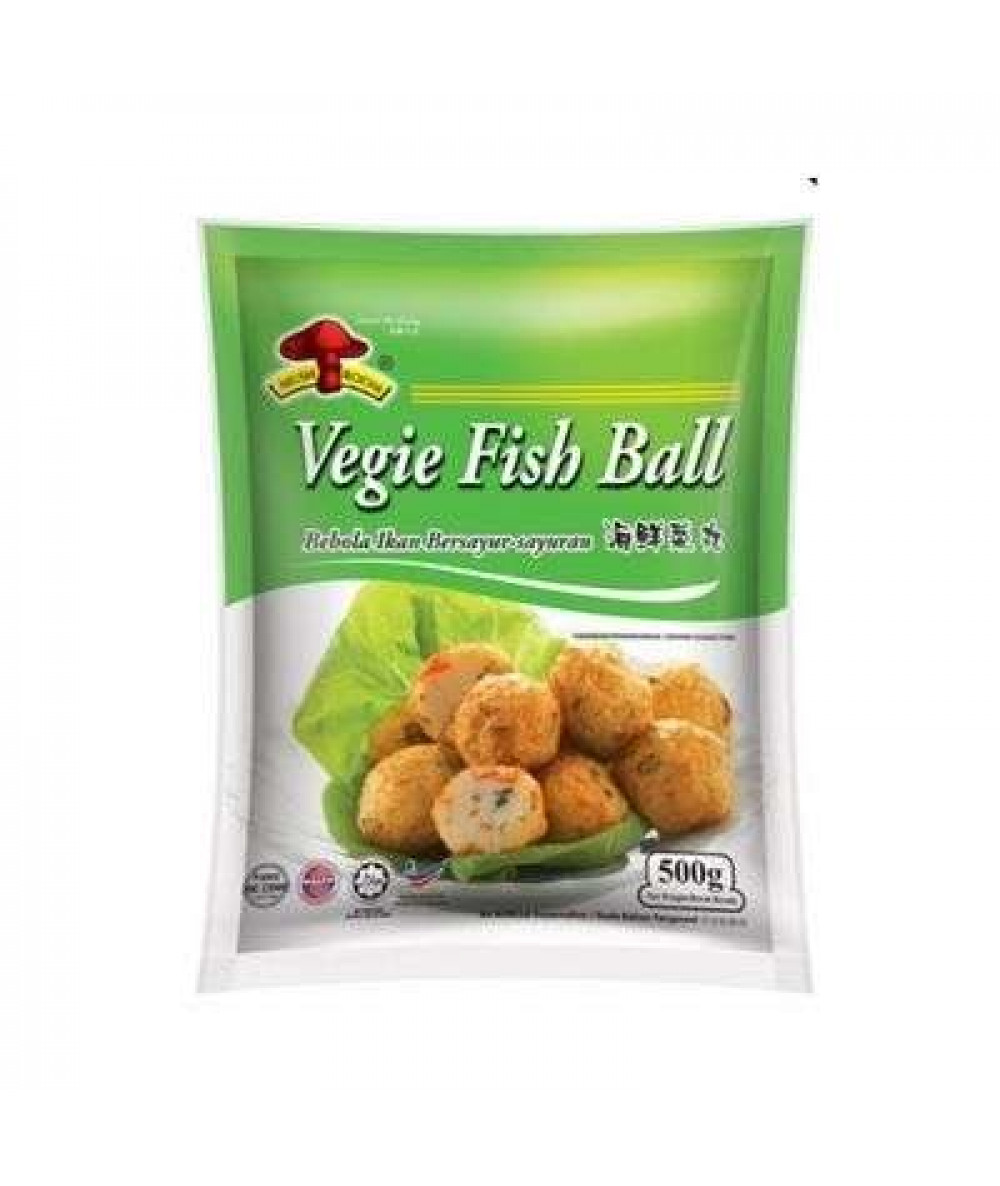 MUSHROOM FISH BALL 500G VEGIE 