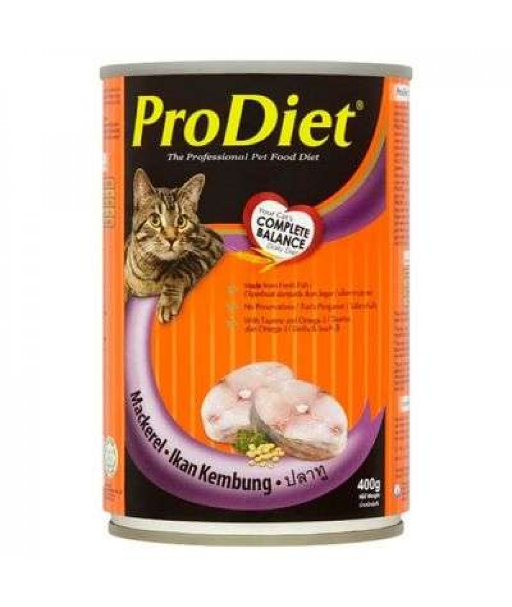 PRODIET CATFOOD 400G MACKEREL (WET)