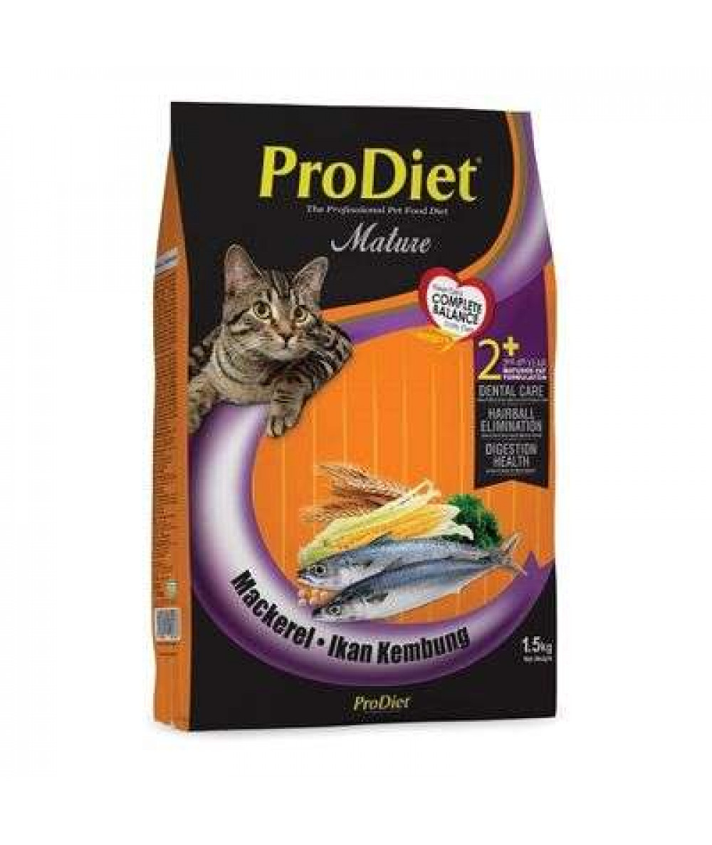 PRODIET CATFOOD 1.5KG MACKEREL (DRY)