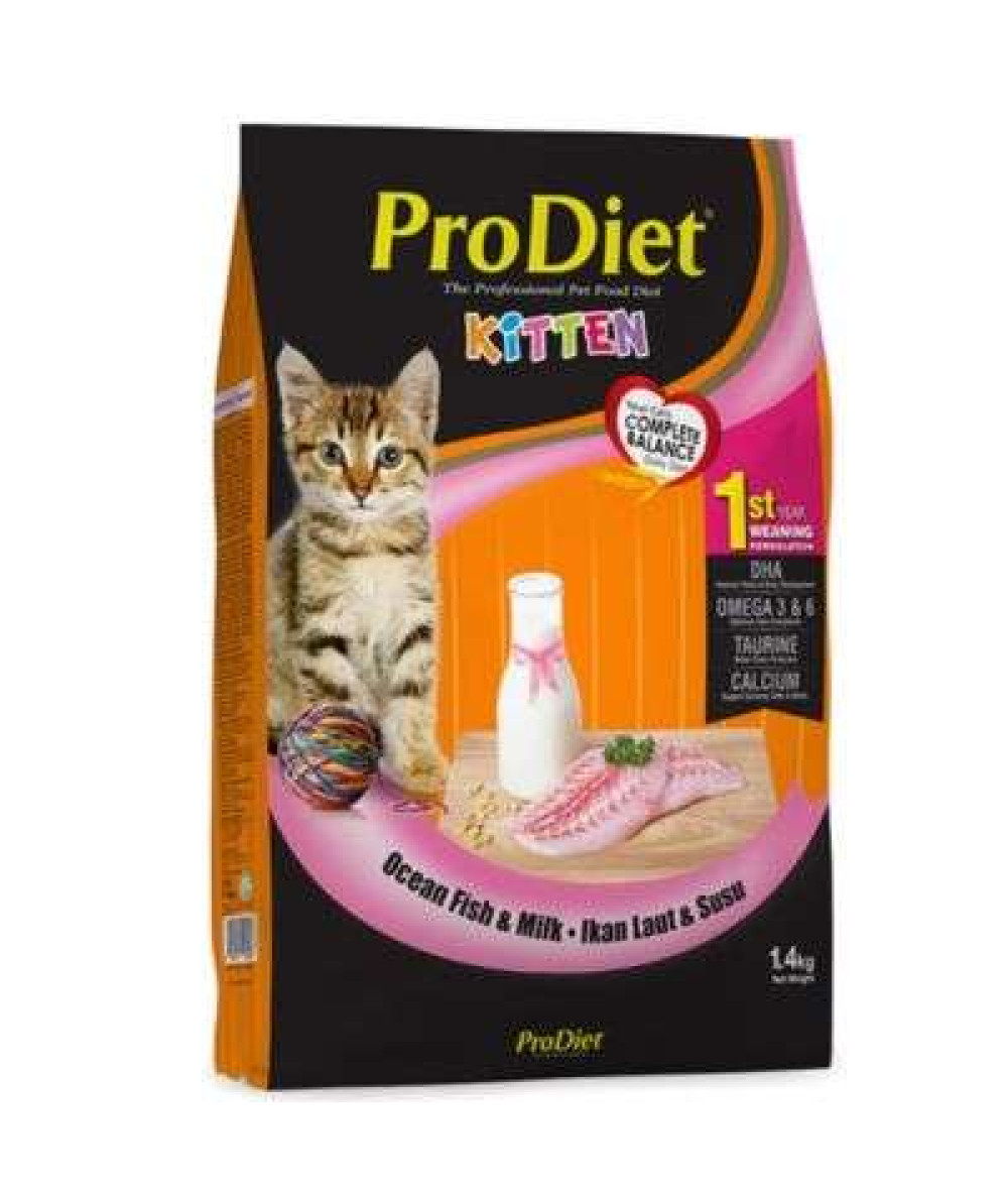 PRODIET POCKETS 1.4KG MILKY OCEAN FISH (KITTEN) (D