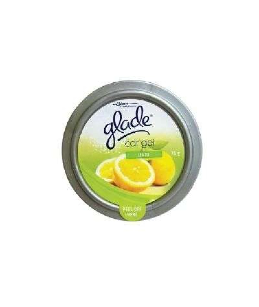 GLADE CAR GEL 75G LEMON